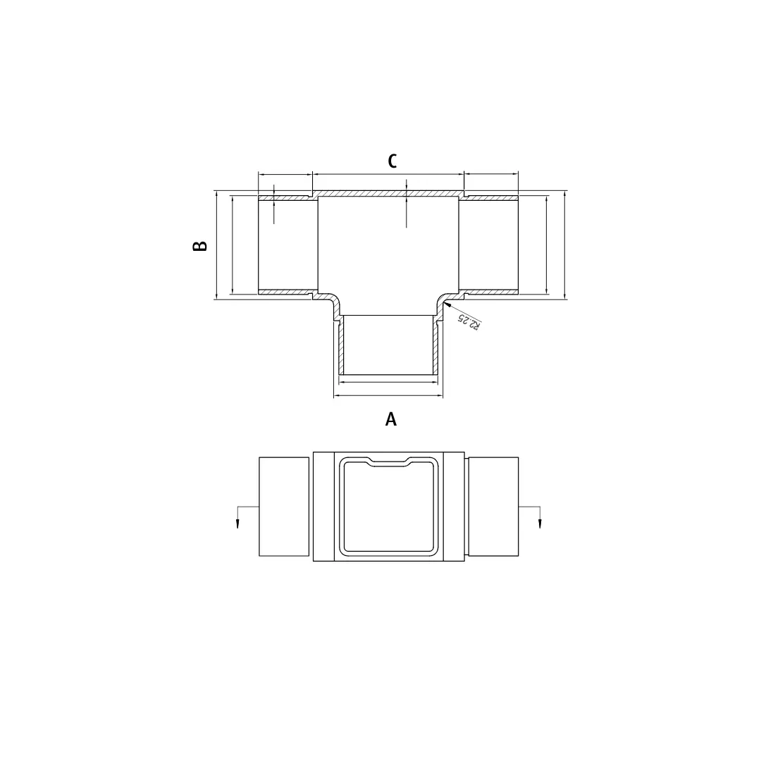 Images for Square Elbow 3 Way