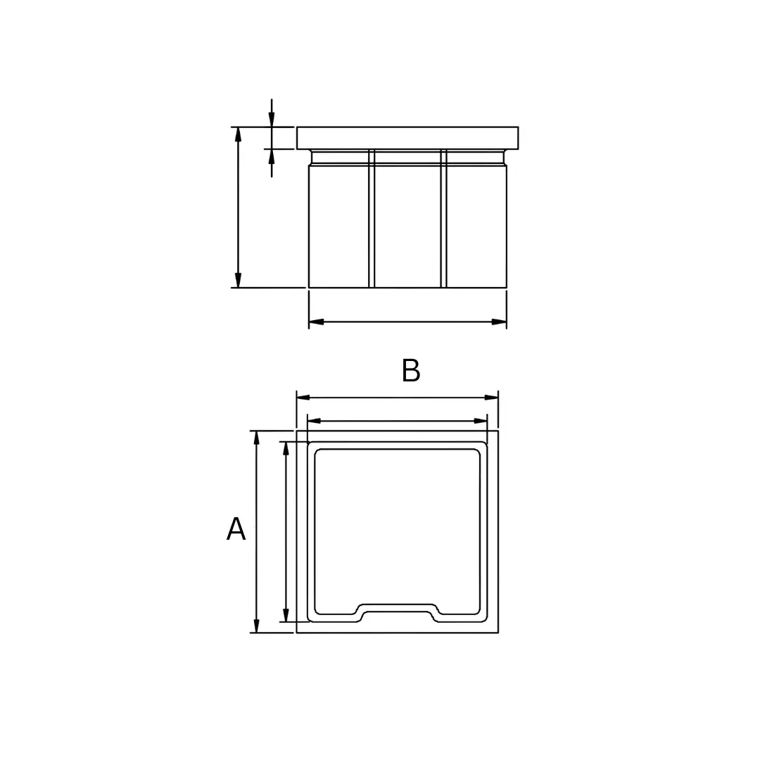 Images for Square End Cap