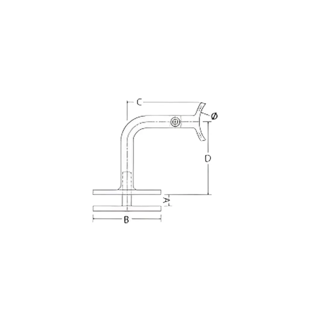 Images for Glass to Pipe Bracket